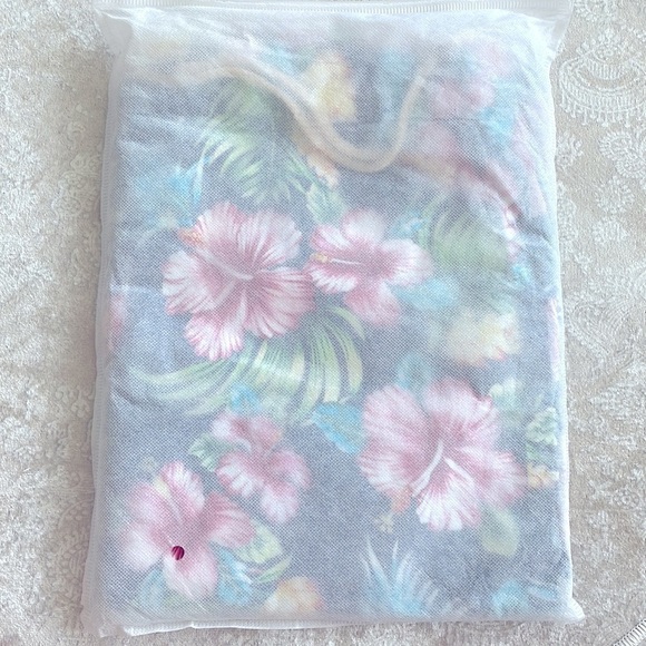 Brand New Hawaiian Shorts & Button Down Shirt 2-Piece Casual Set Tropical Floral - Picture 4 of 7